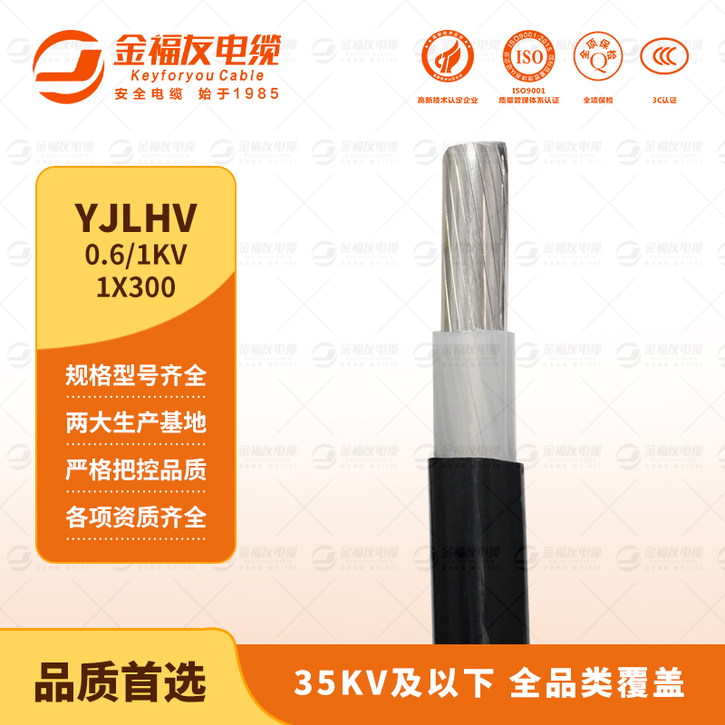 金福友產品-9.13-YJLHV--0.6-1KV-1X300